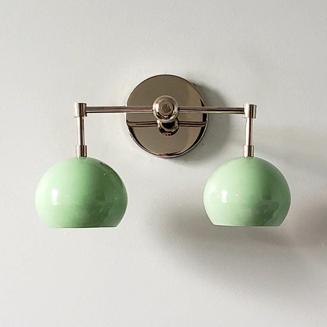 Double Loa Sconce with Mint Shades - Image 7