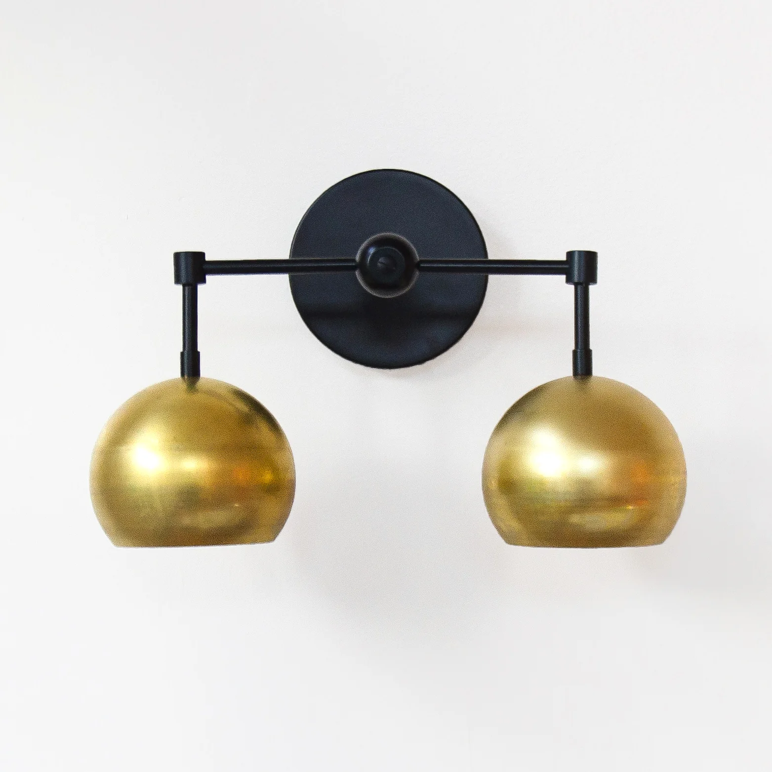 Double Loa Sconce in Raw Brass - Image 3
