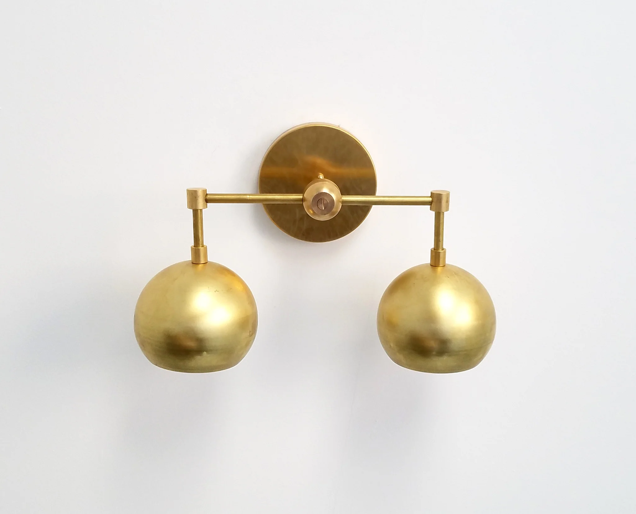 Double Loa Sconce in Raw Brass - Image 4