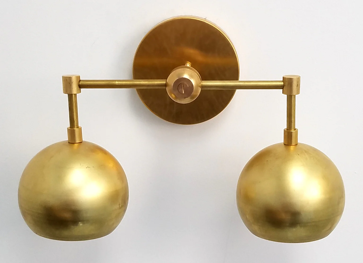 Double Loa Sconce in Raw Brass - Image 5