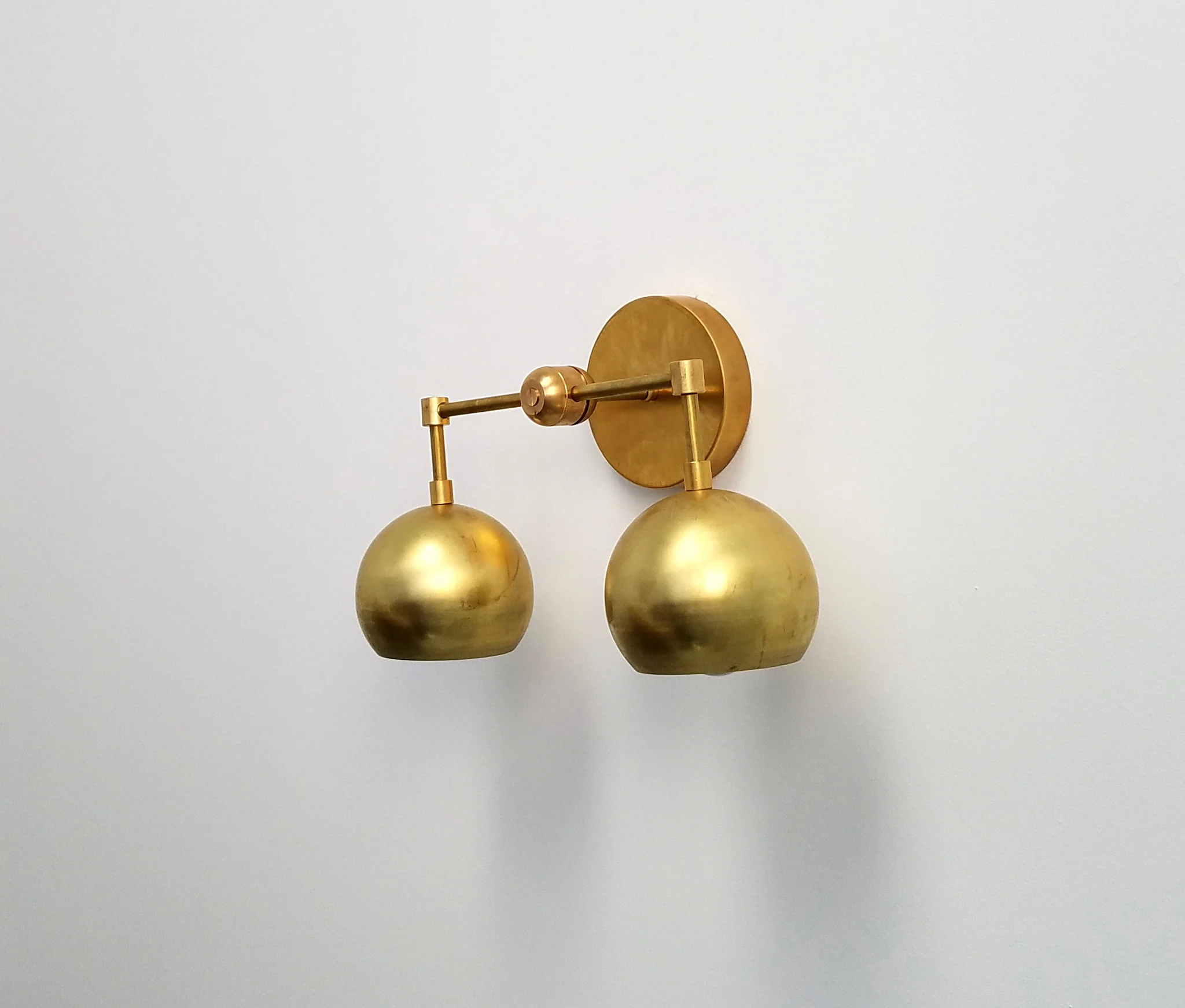 Double Loa Sconce in Raw Brass - Image 6