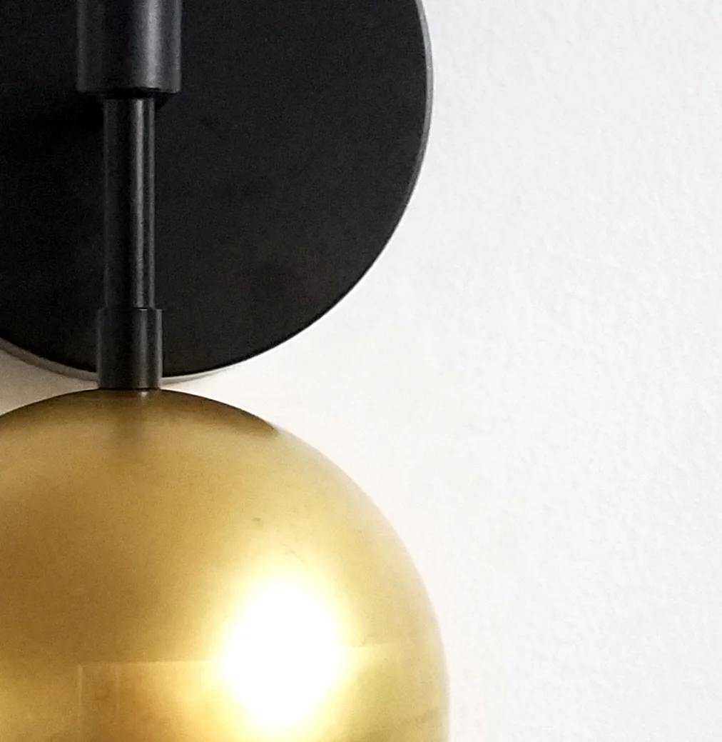 Double Loa Sconce in Raw Brass - Image 8