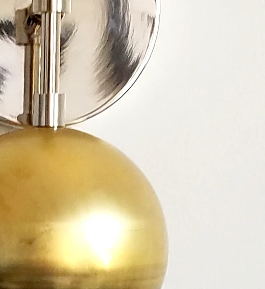 Double Loa Sconce in Raw Brass - Image 9