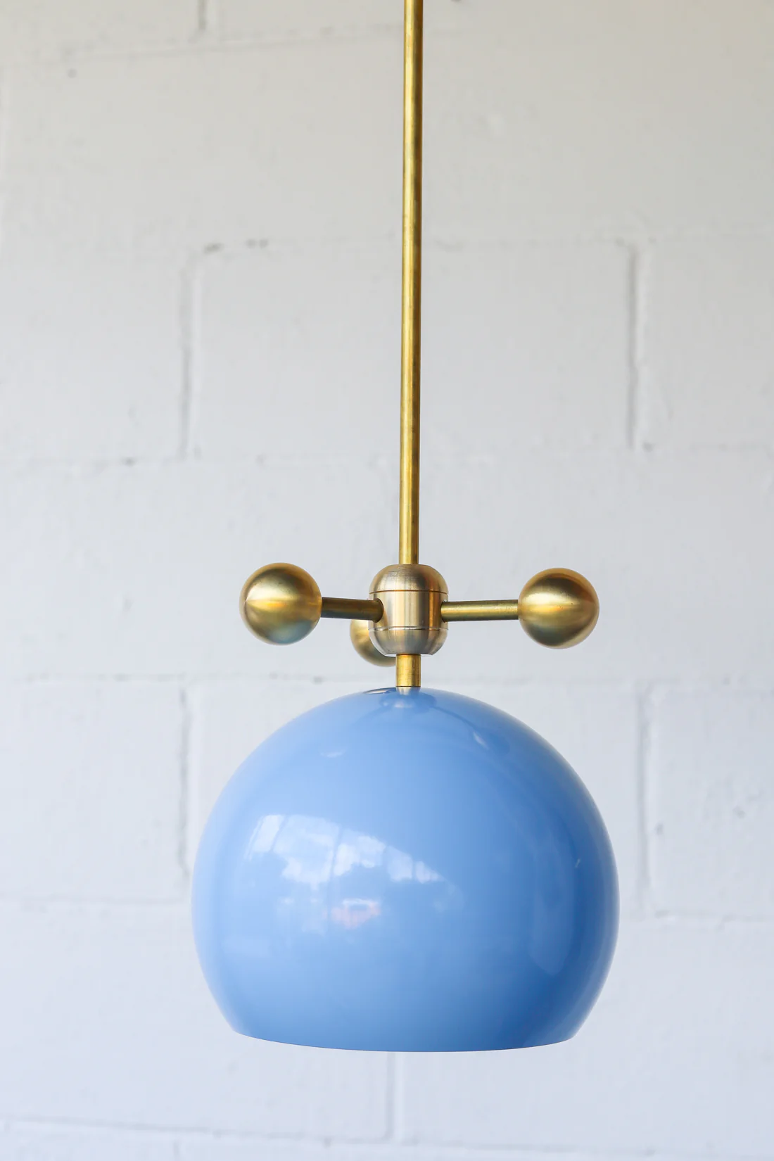 Large Loa Pendant with Brass Orbs - Image 15