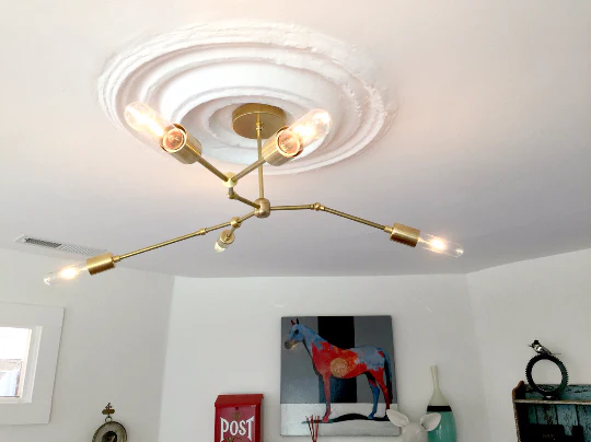 Linden Chandelier: Modern 5-light Asymmetric Chandelier - Image 10