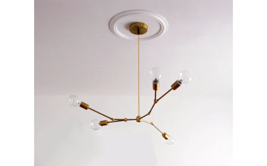 Linden Chandelier: Modern 5-light Asymmetric Chandelier - Image 7