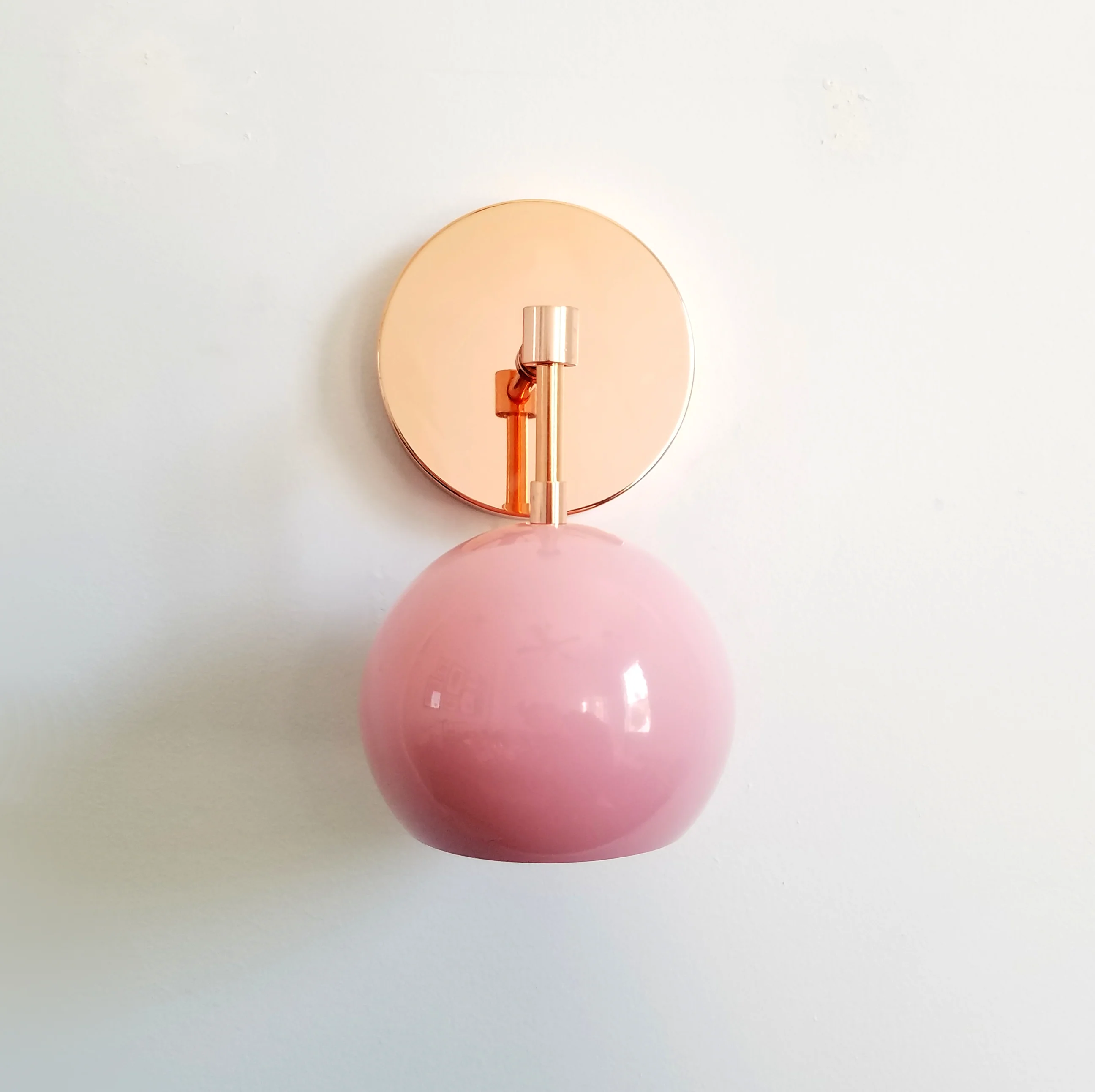 Loa Sconce with Blush Pink Shade - Image 10