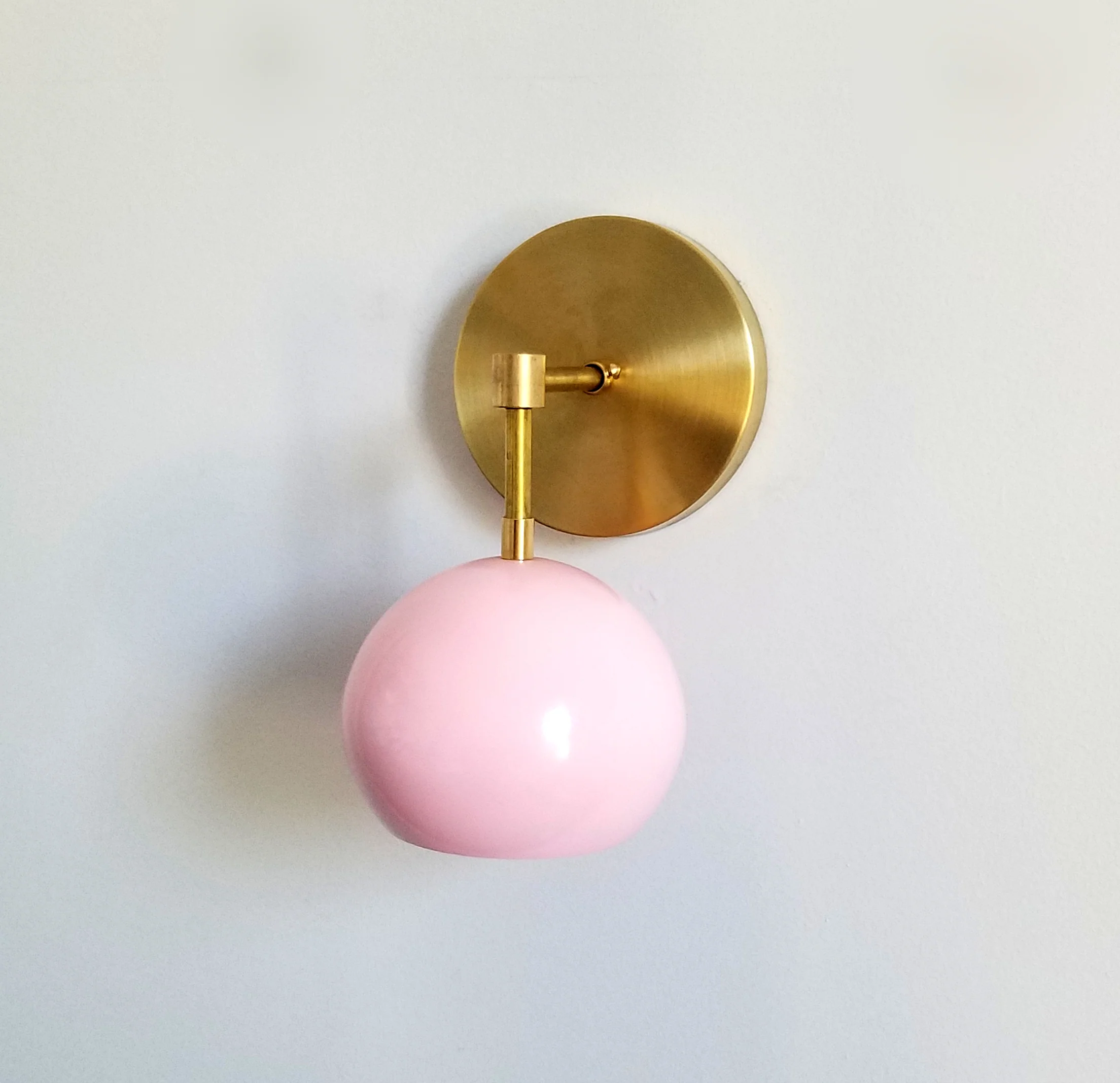 Loa Sconce with Blush Pink Shade - Image 12