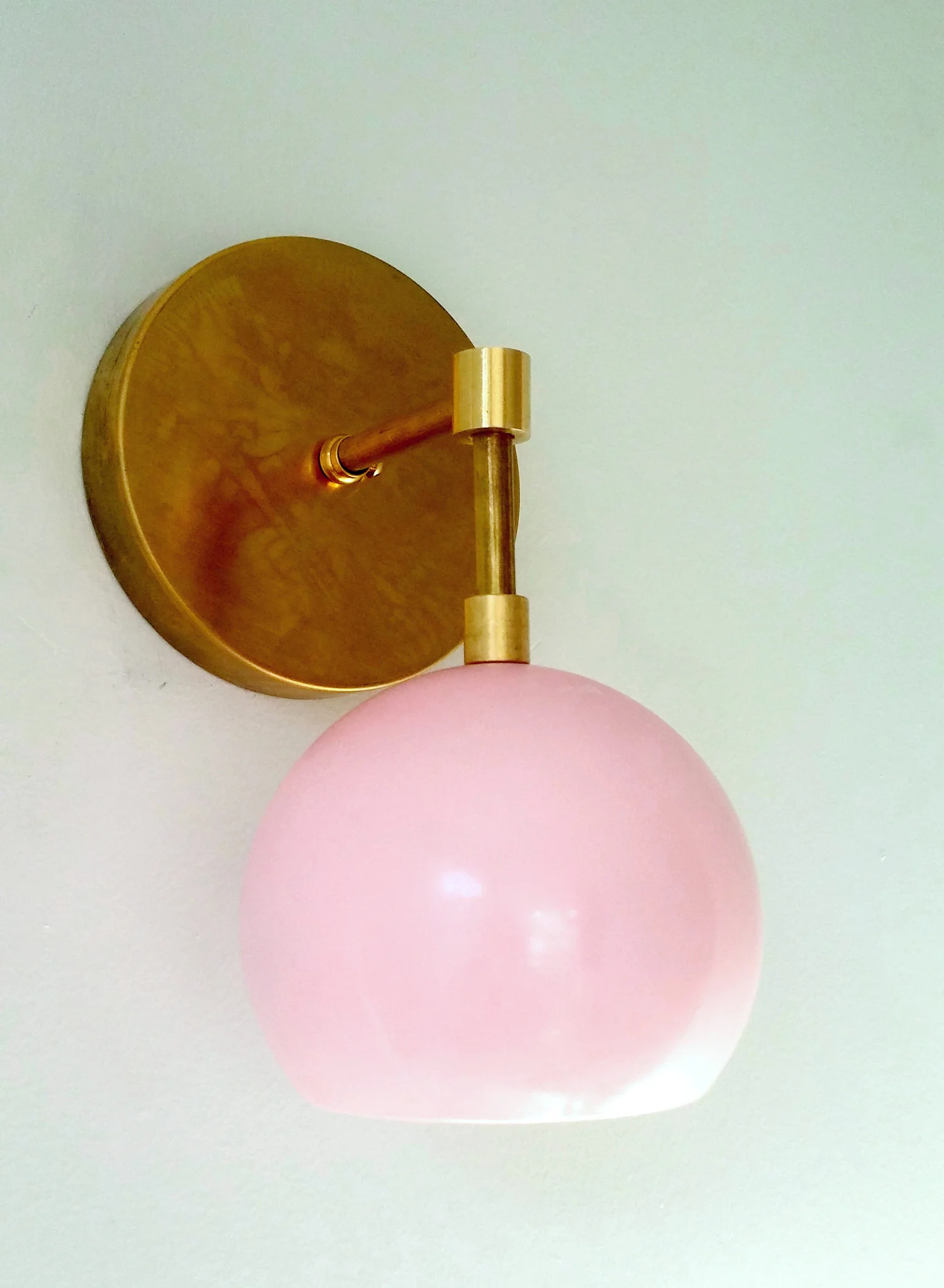 Loa Sconce with Blush Pink Shade - Image 15