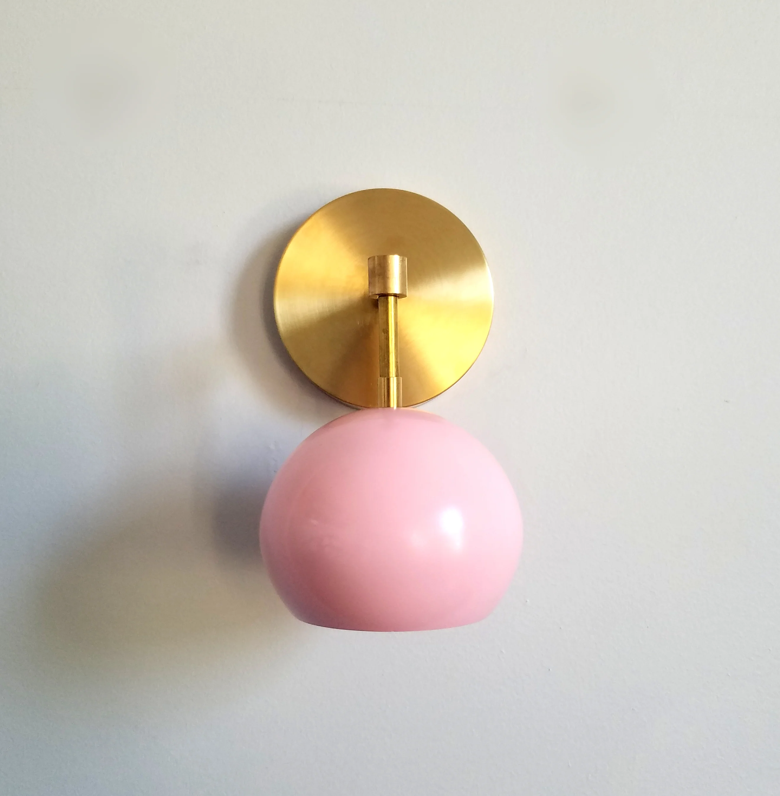 Loa Sconce with Blush Pink Shade - Image 17