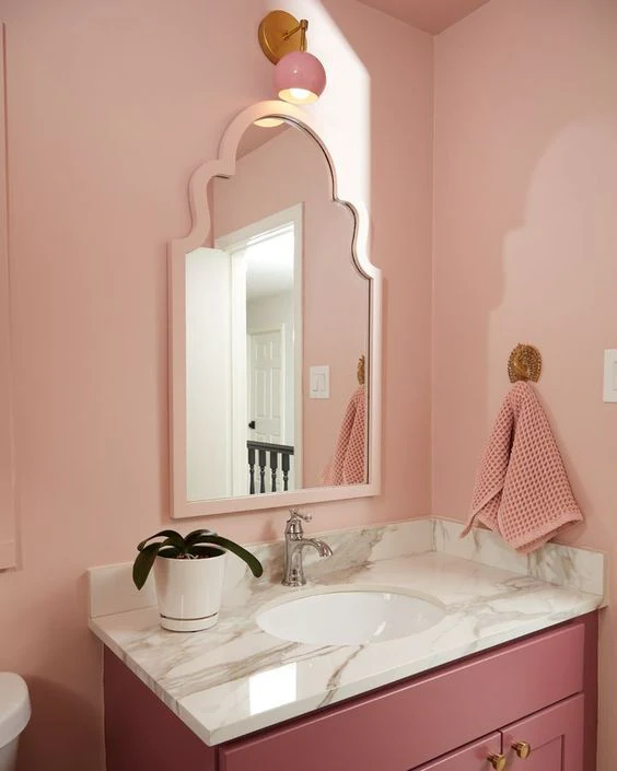 Loa Sconce with Blush Pink Shade - Image 5