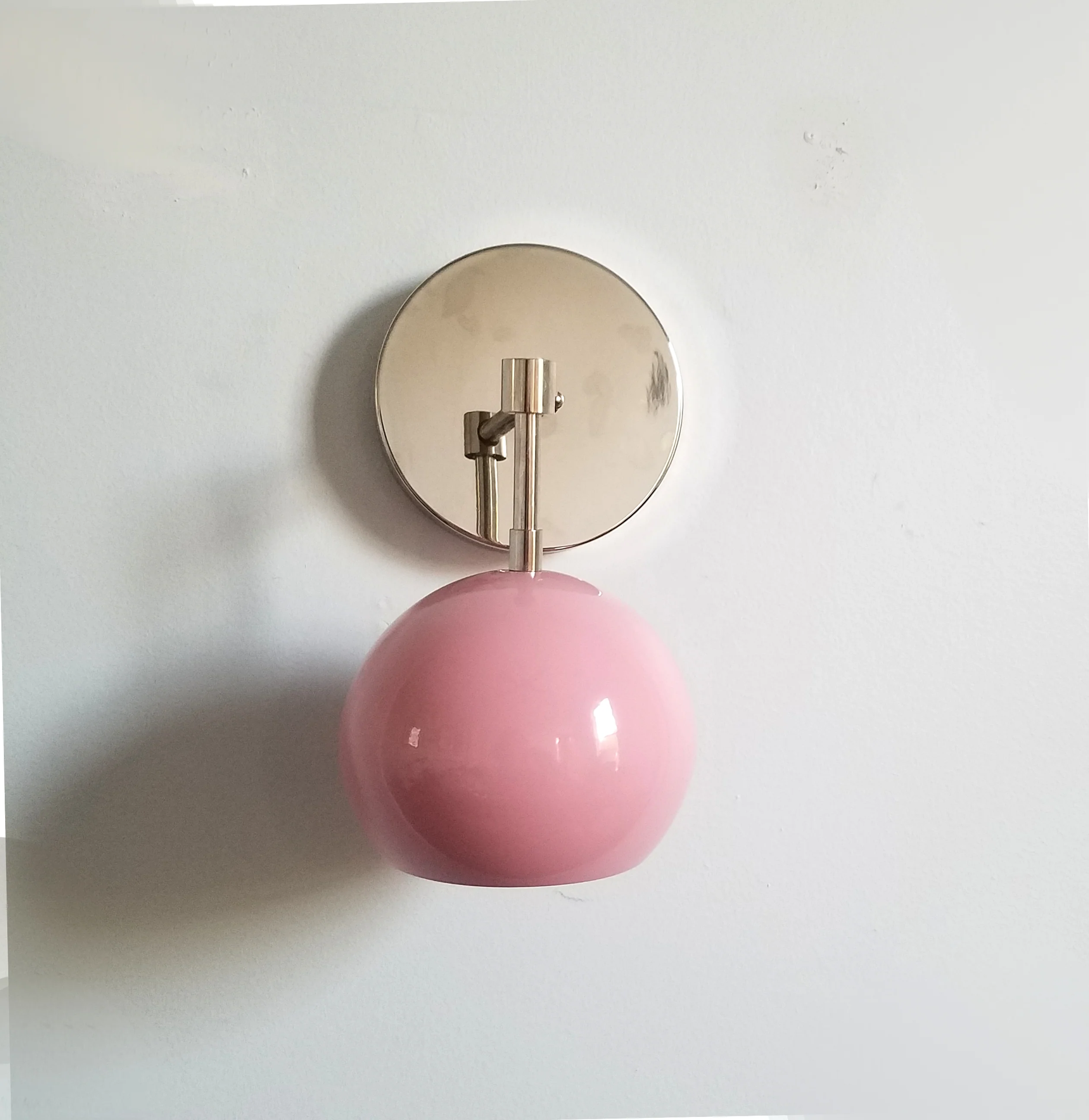 Loa Sconce with Blush Pink Shade - Image 6