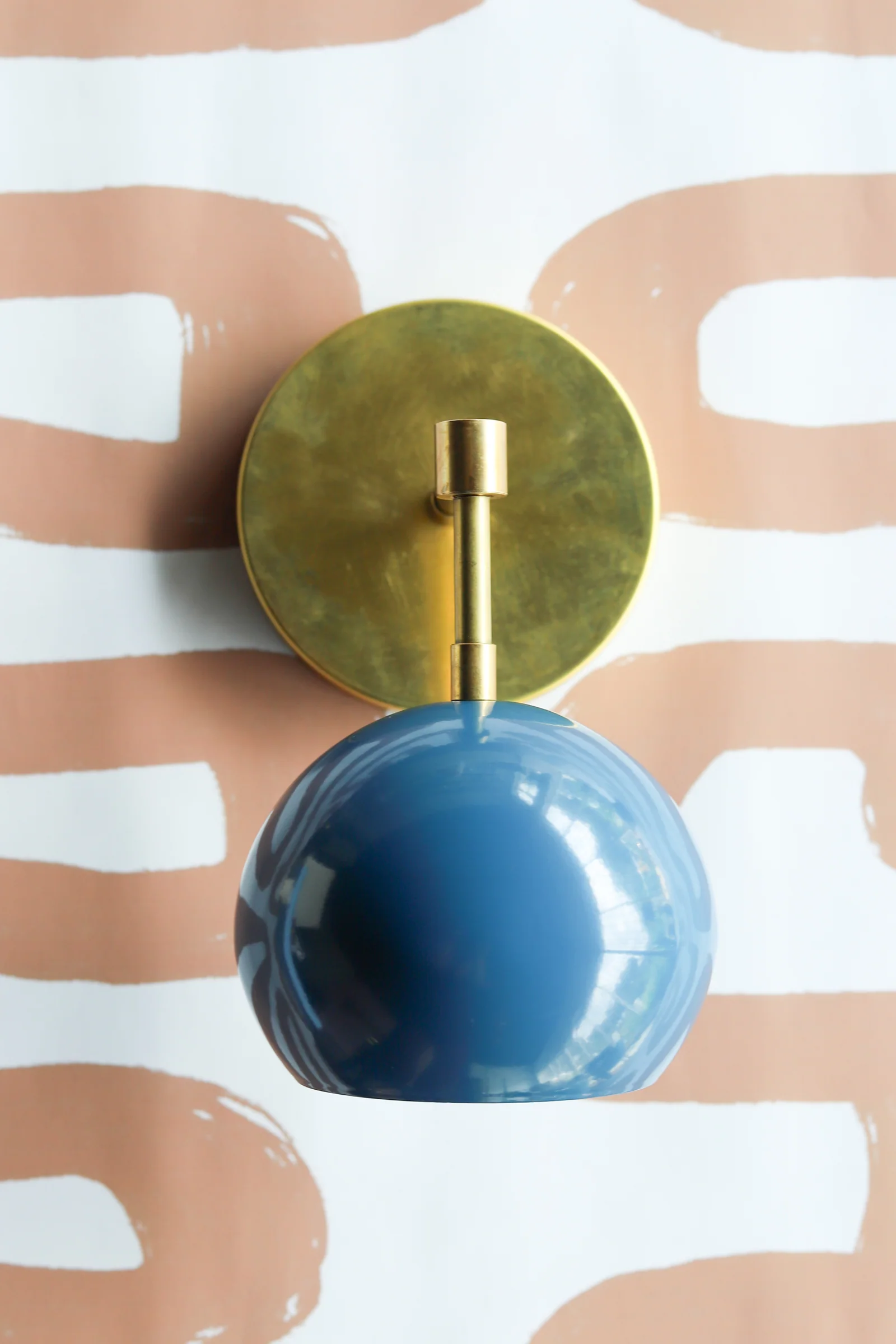 Loa Sconce with Denim Shade - Image 9