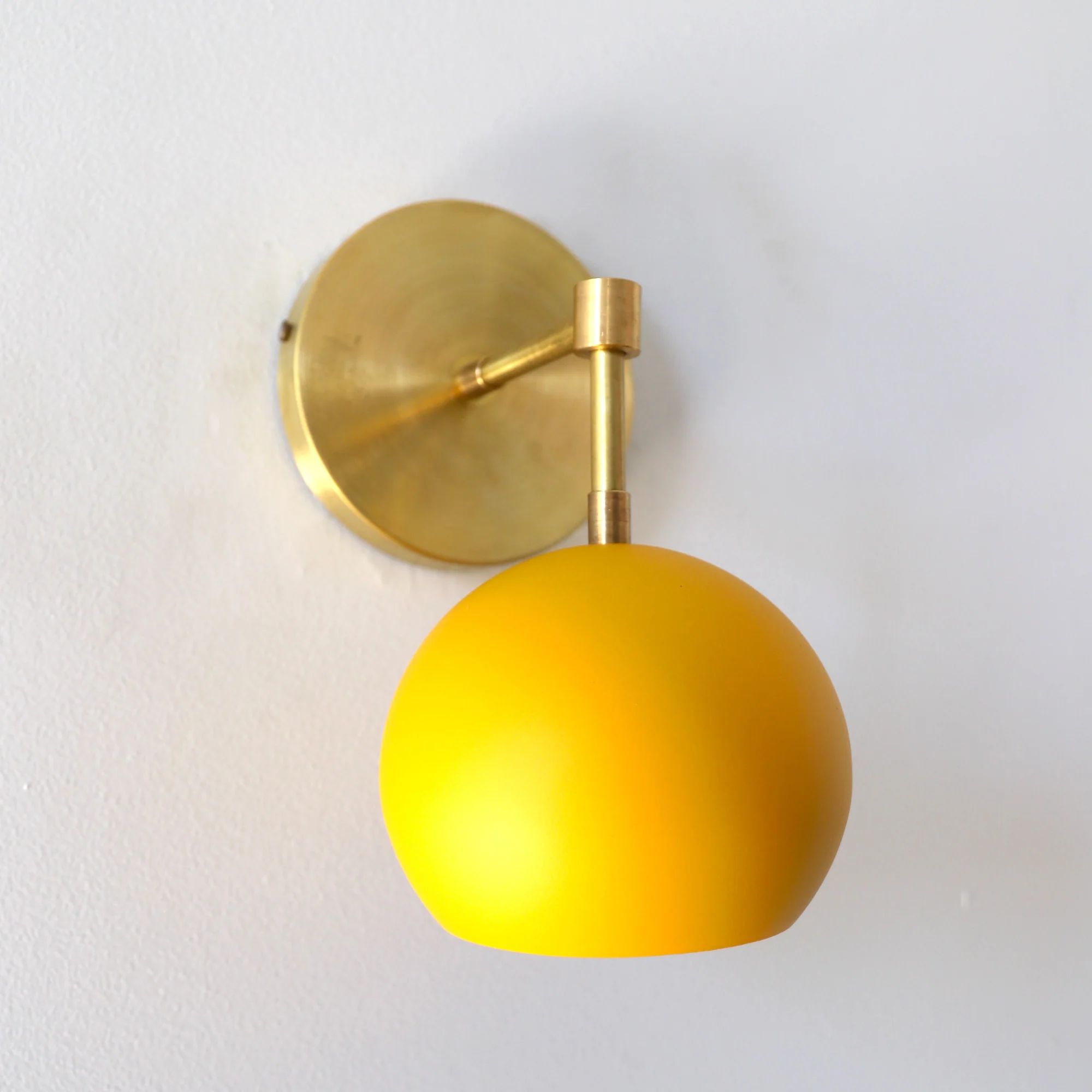 Loa Sconce with Matte Mustard Shade - Image 3