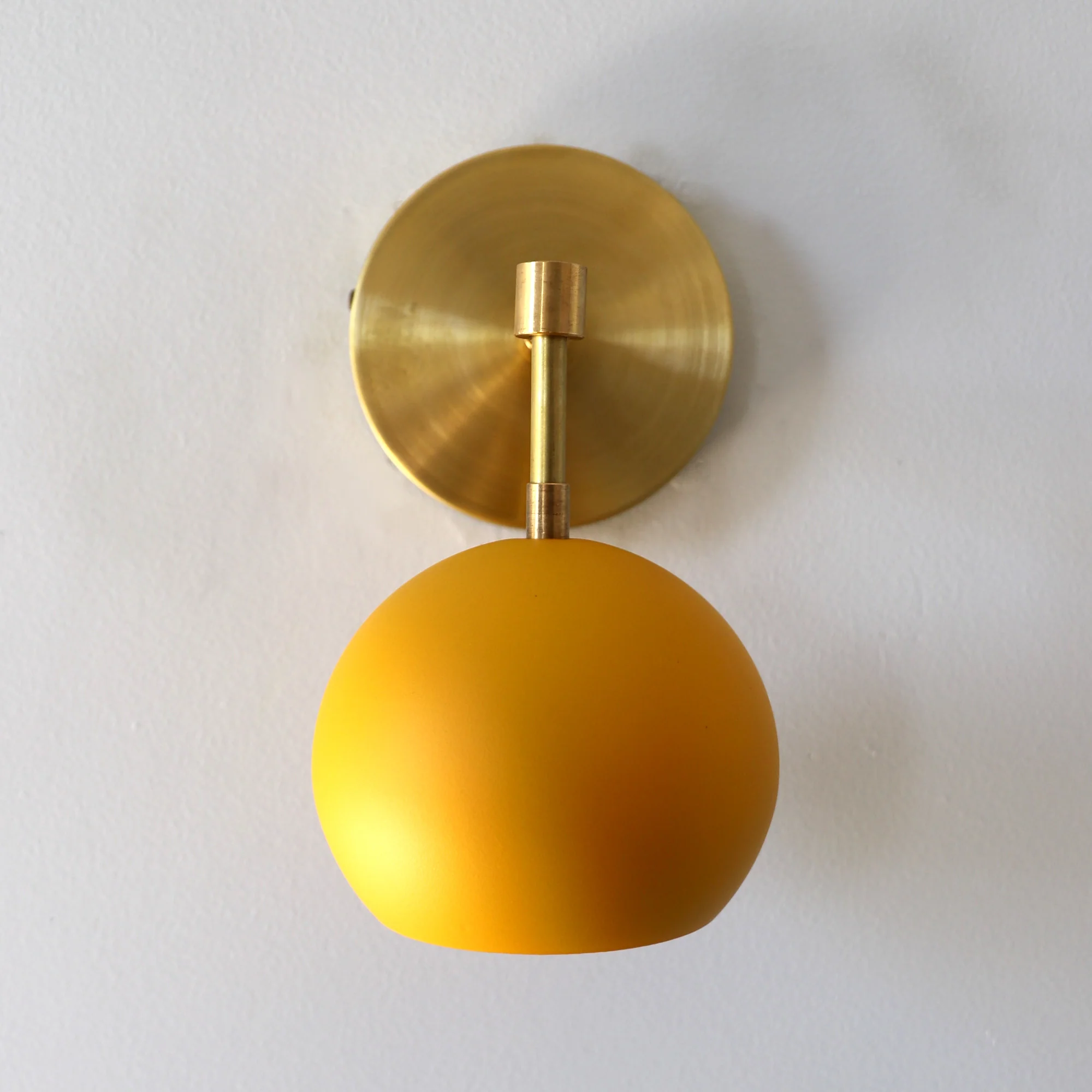 Loa Sconce with Matte Mustard Shade - Image 5