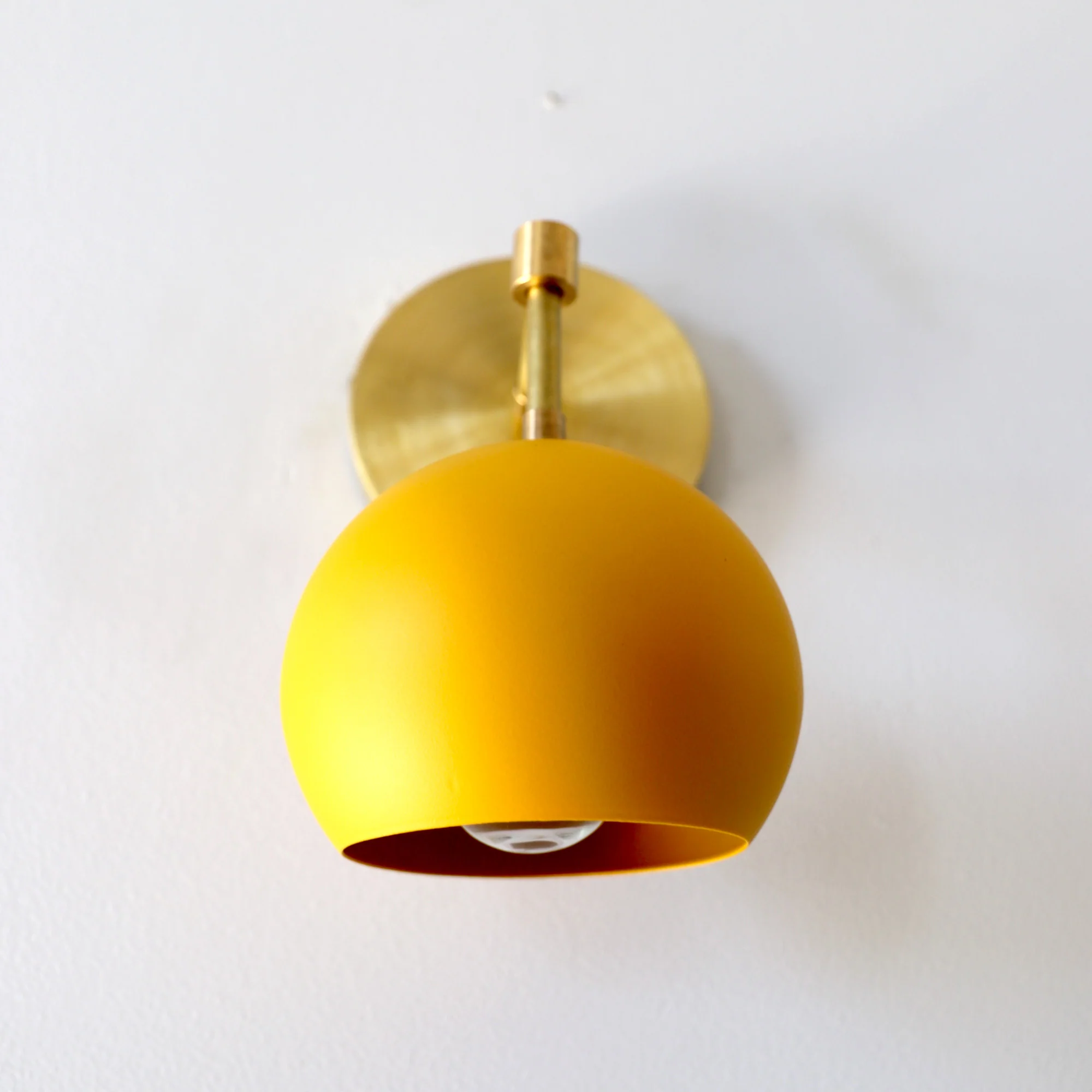 Loa Sconce with Matte Mustard Shade - Image 8