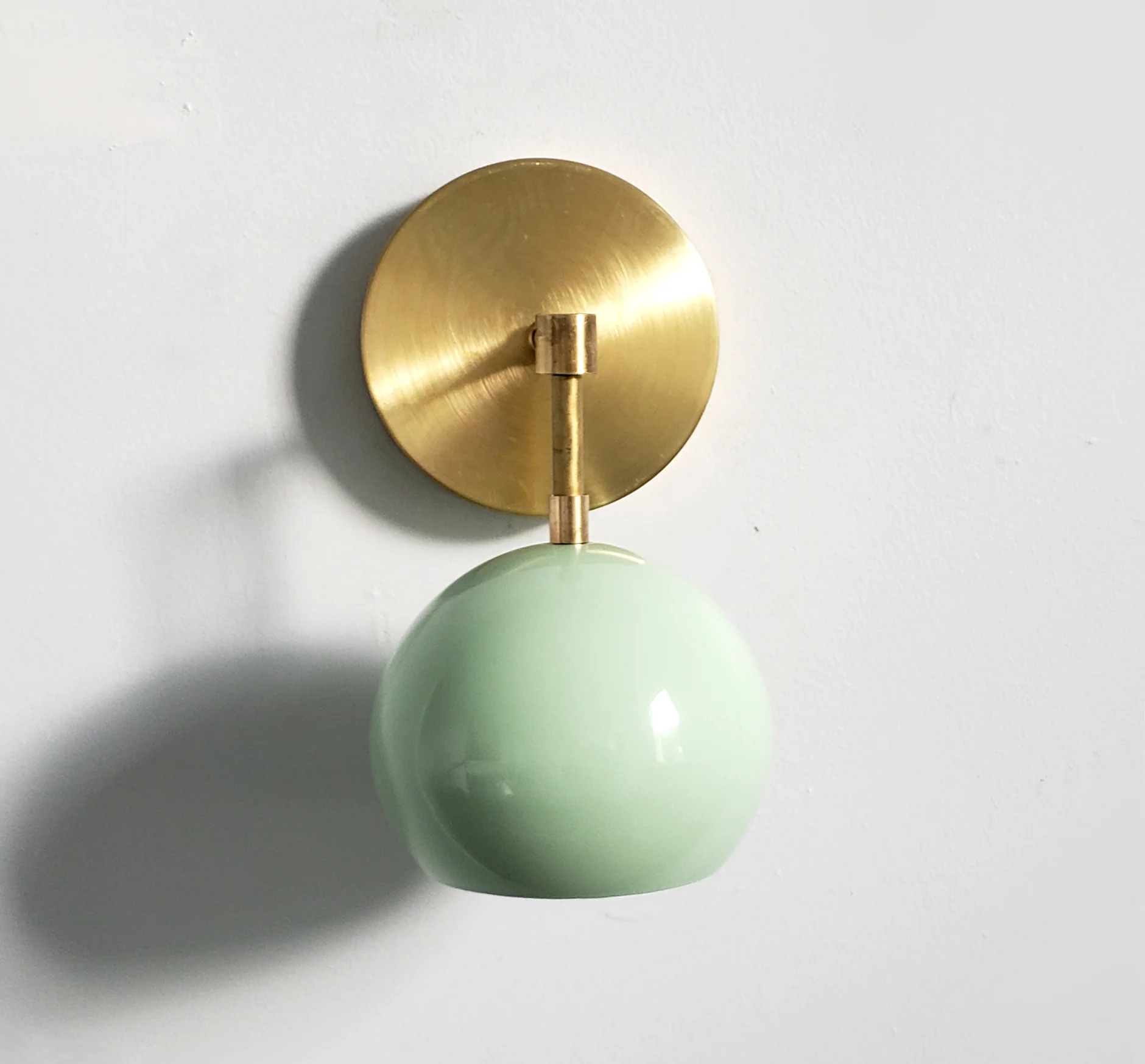 Loa Sconce with Mint Shade - Image 10