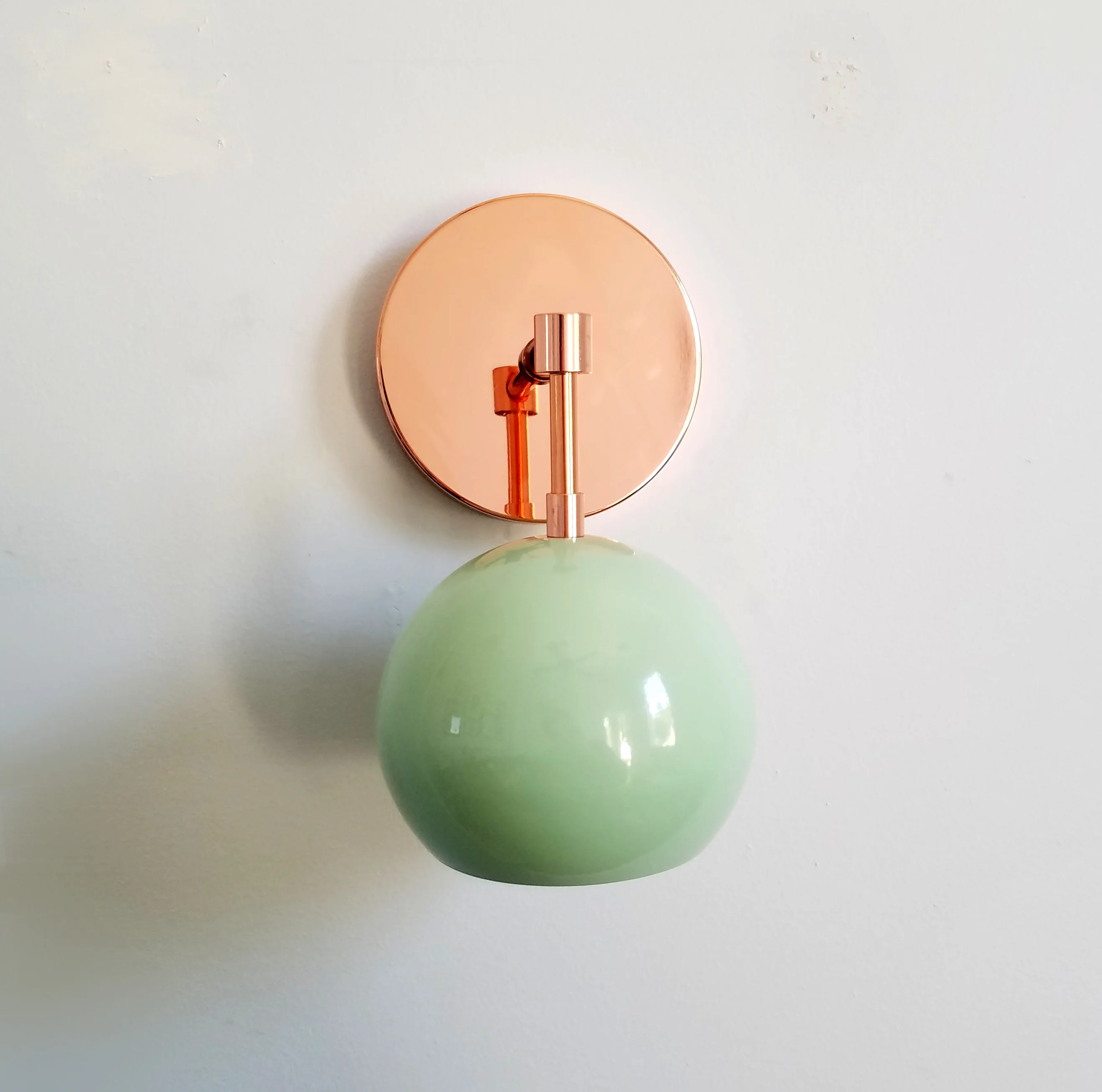 Loa Sconce with Mint Shade - Image 13