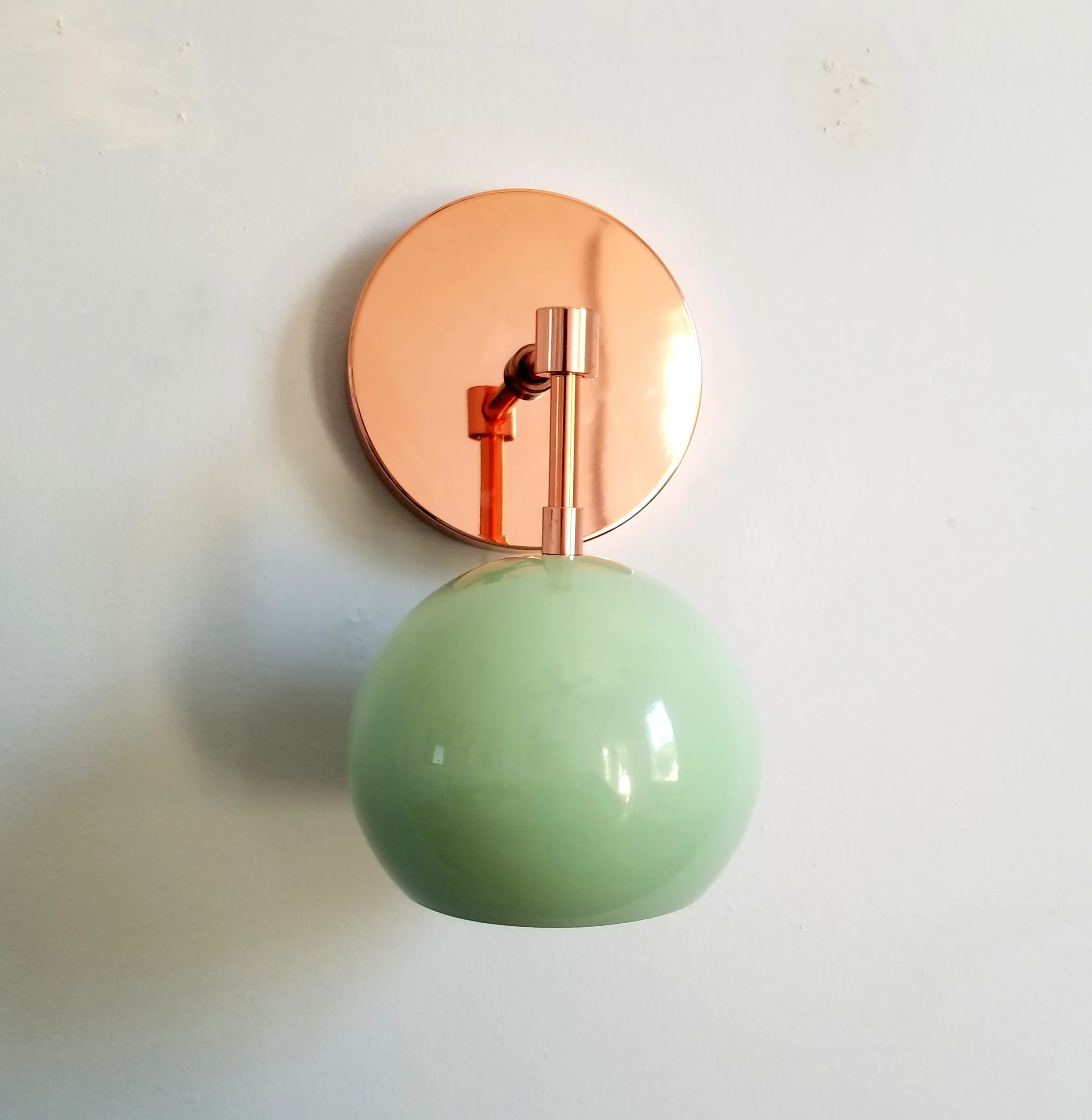 Loa Sconce with Mint Shade - Image 6