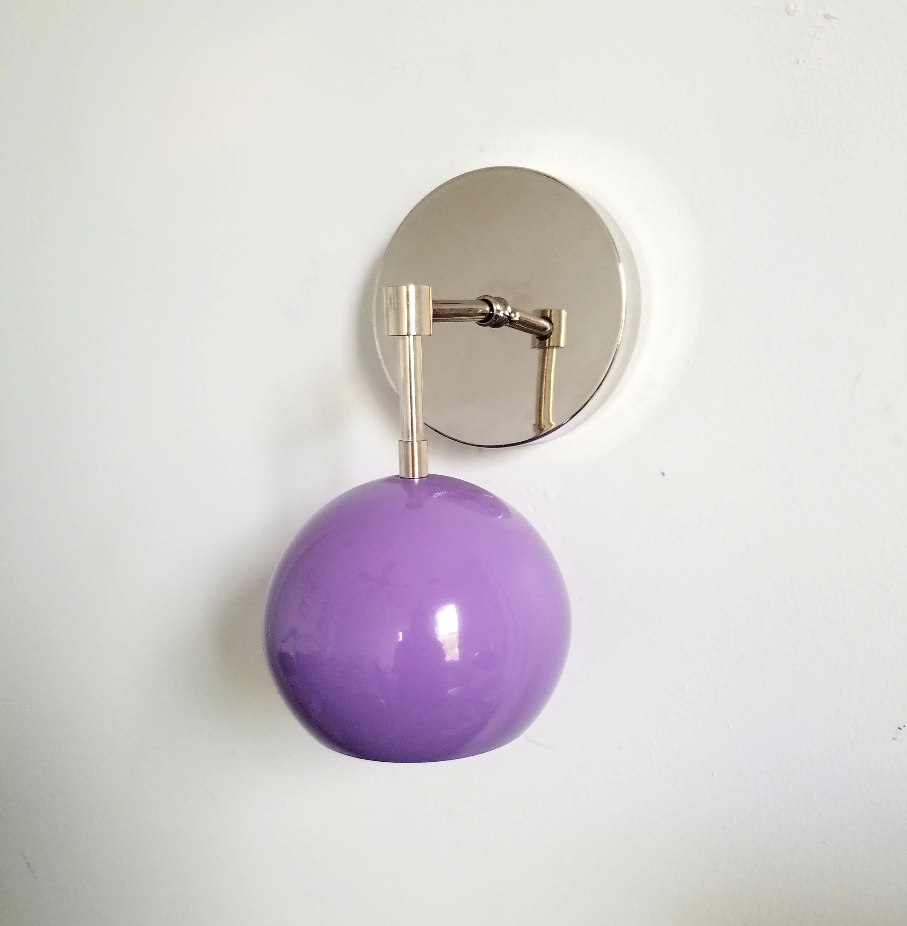 Loa Sconce with Orchid Shade - Image 5