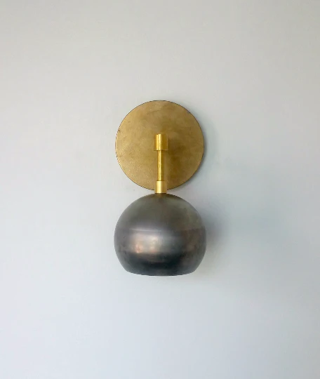 Loa Sconce with Raw Steel Shade - Image 10