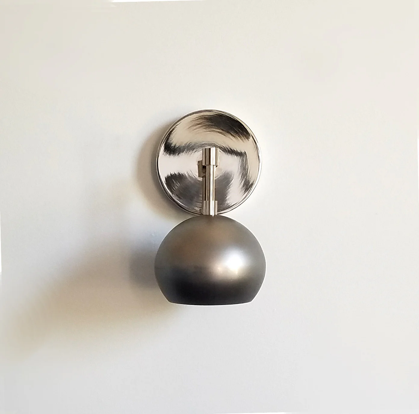 Loa Sconce with Raw Steel Shade - Image 5