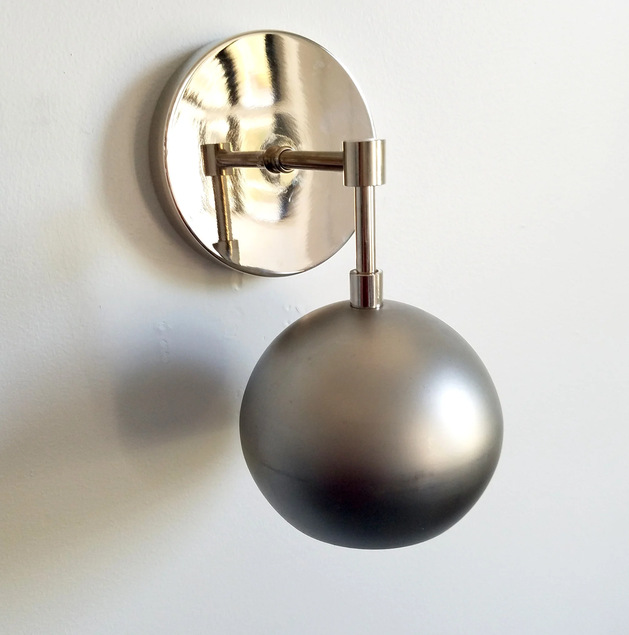 Loa Sconce with Raw Steel Shade - Image 9