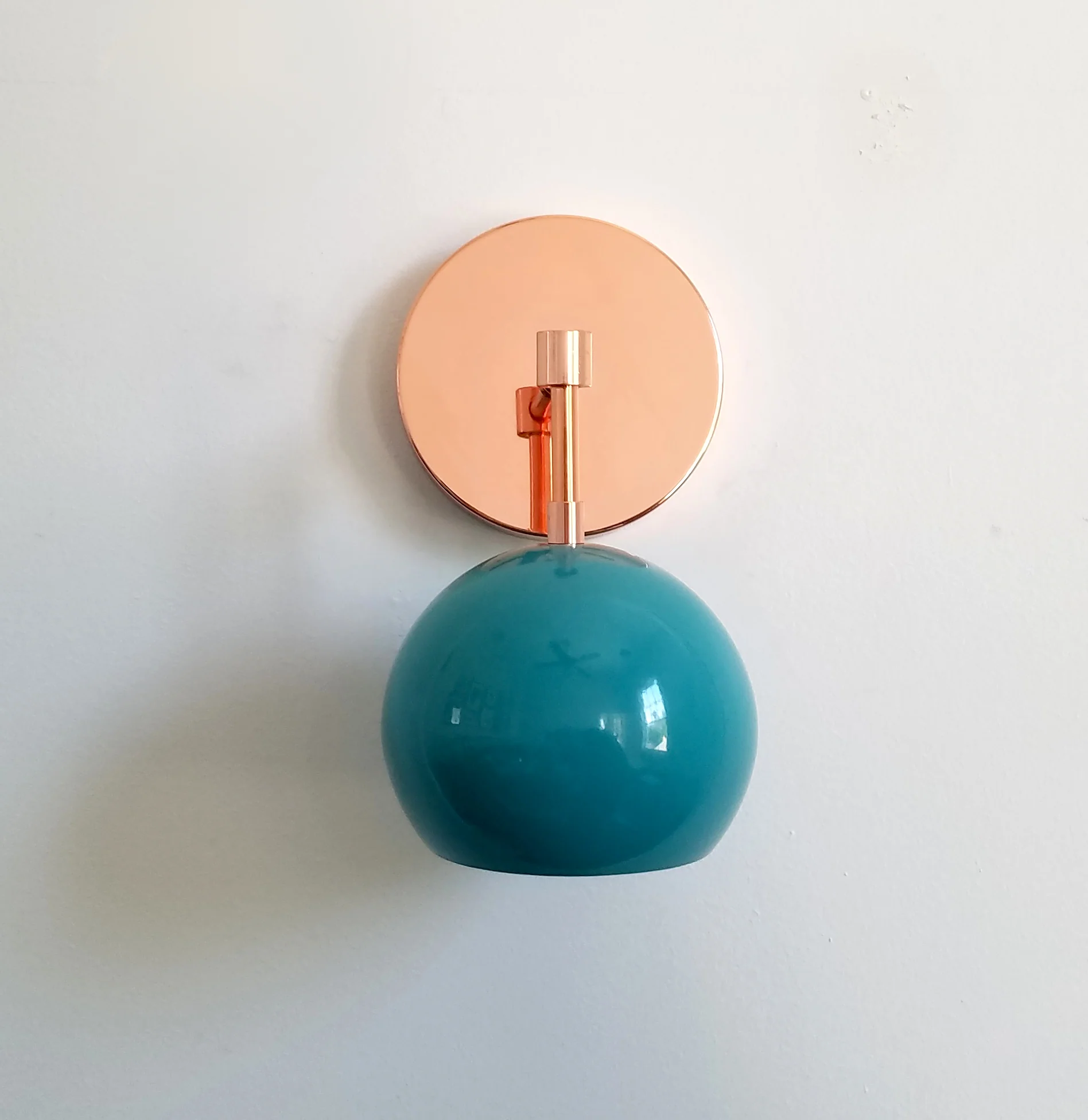 Loa Sconce with Teal Shade - Image 4