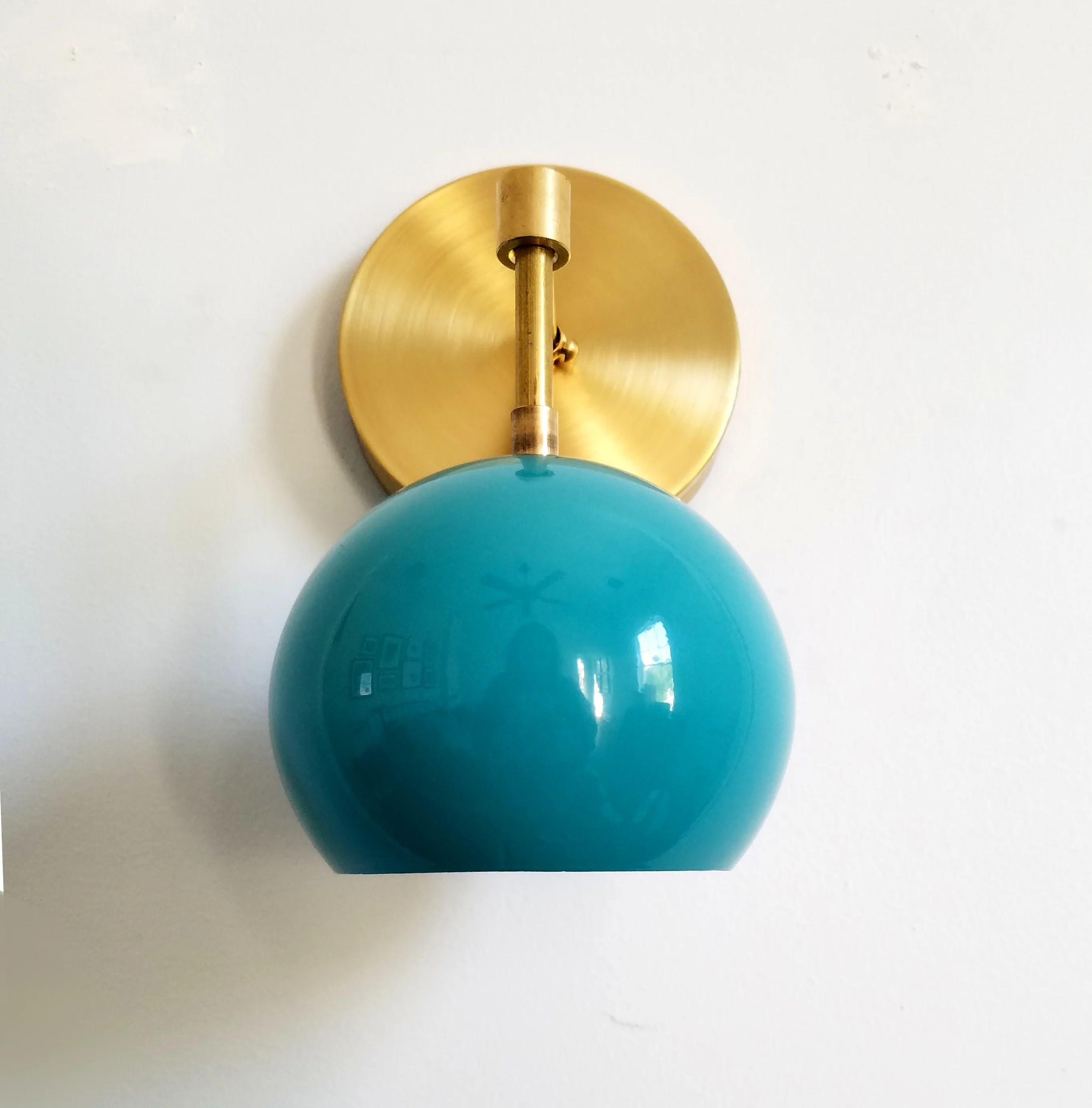 Loa Sconce with Teal Shade - Image 5