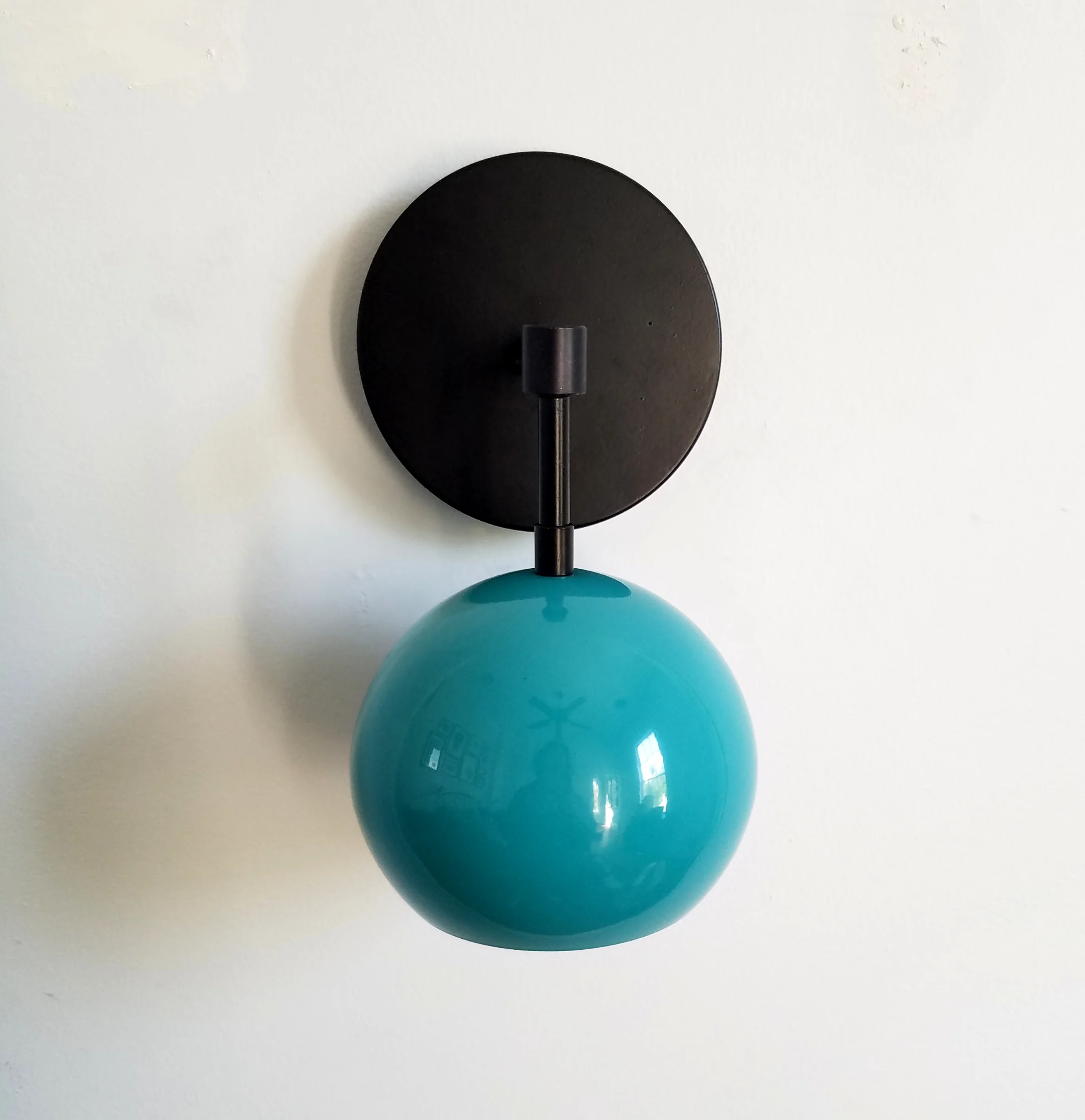 Loa Sconce with Teal Shade - Image 6