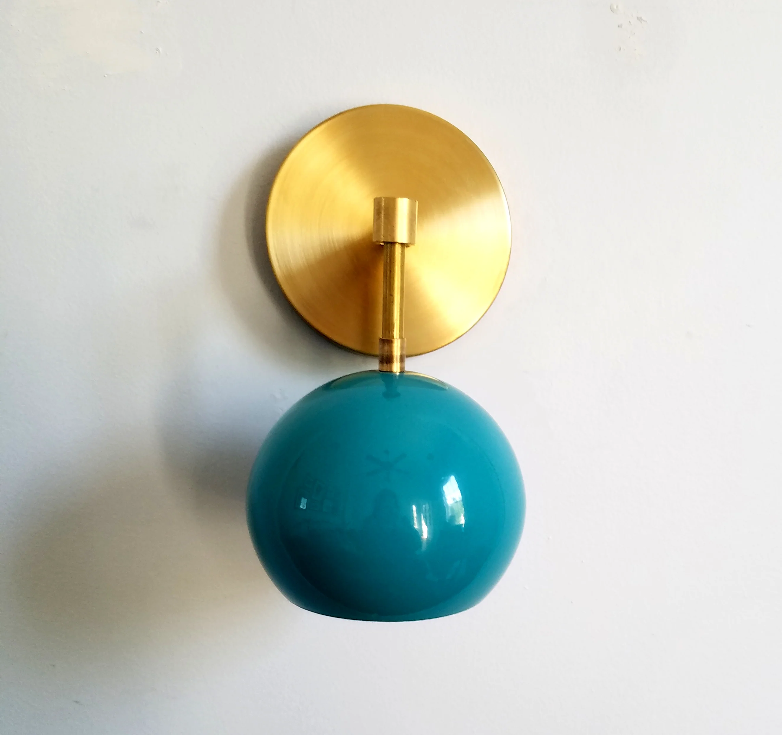 Loa Sconce with Teal Shade - Image 9