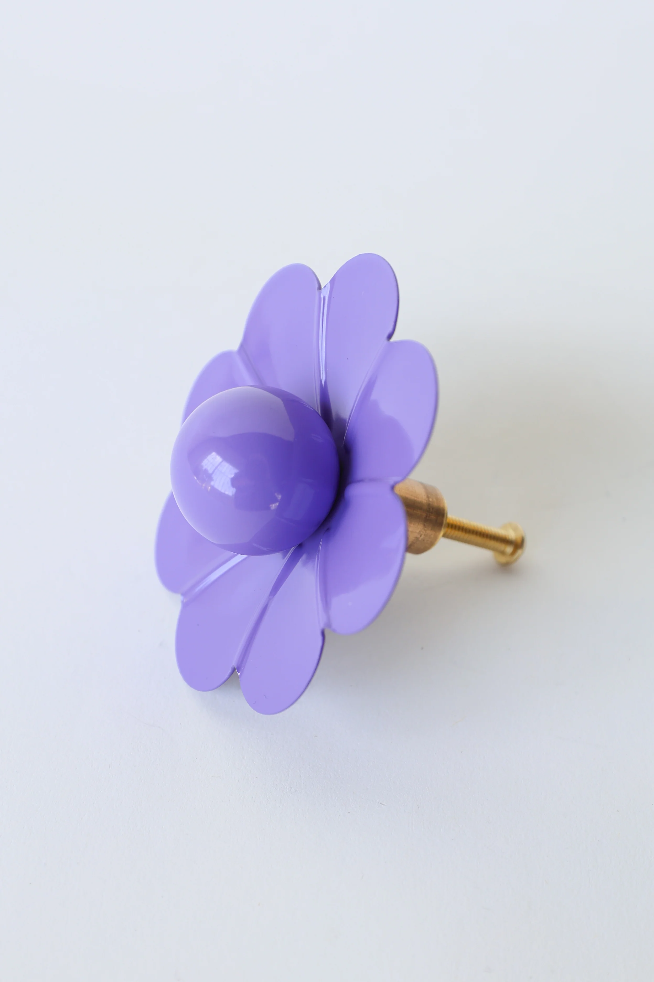 Solid Color Daisy Drawer Pull with a Ball - Image 10
