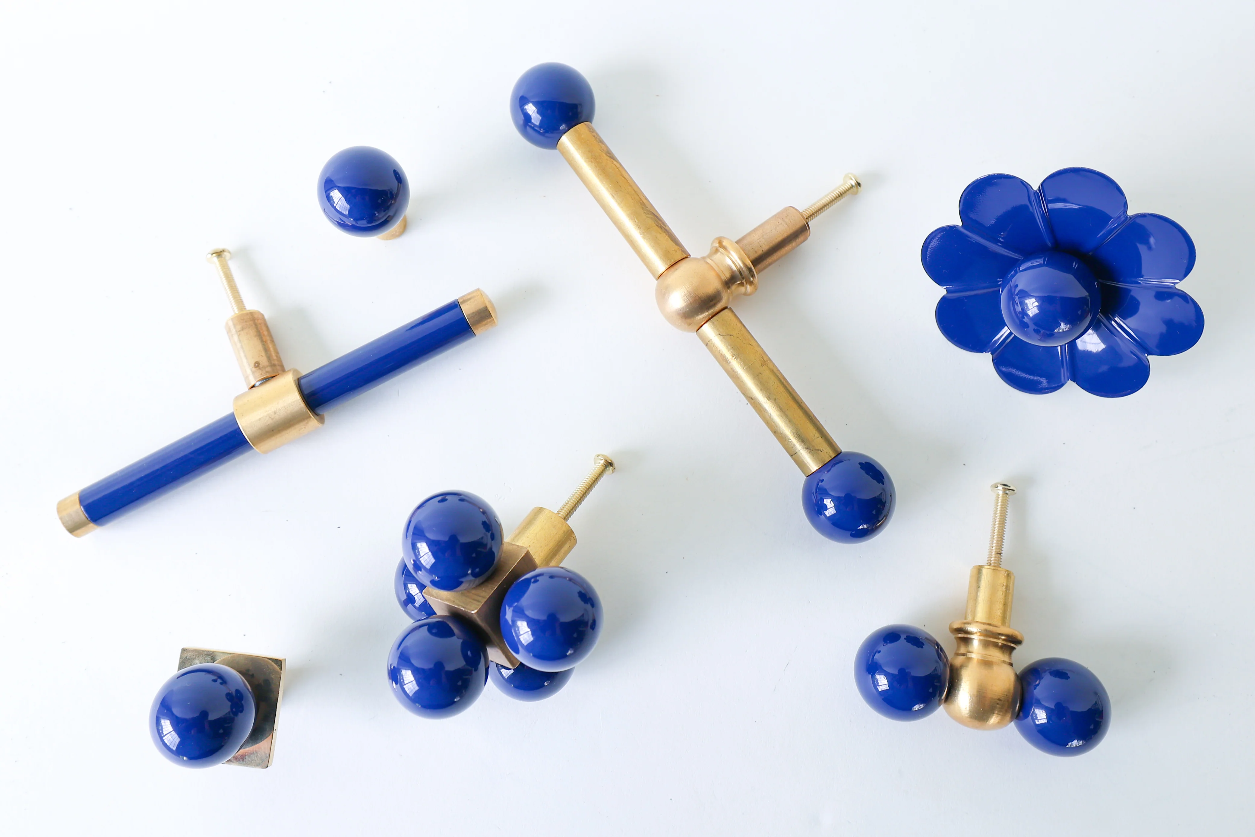 Solid Color Daisy Drawer Pull with a Ball - Image 12