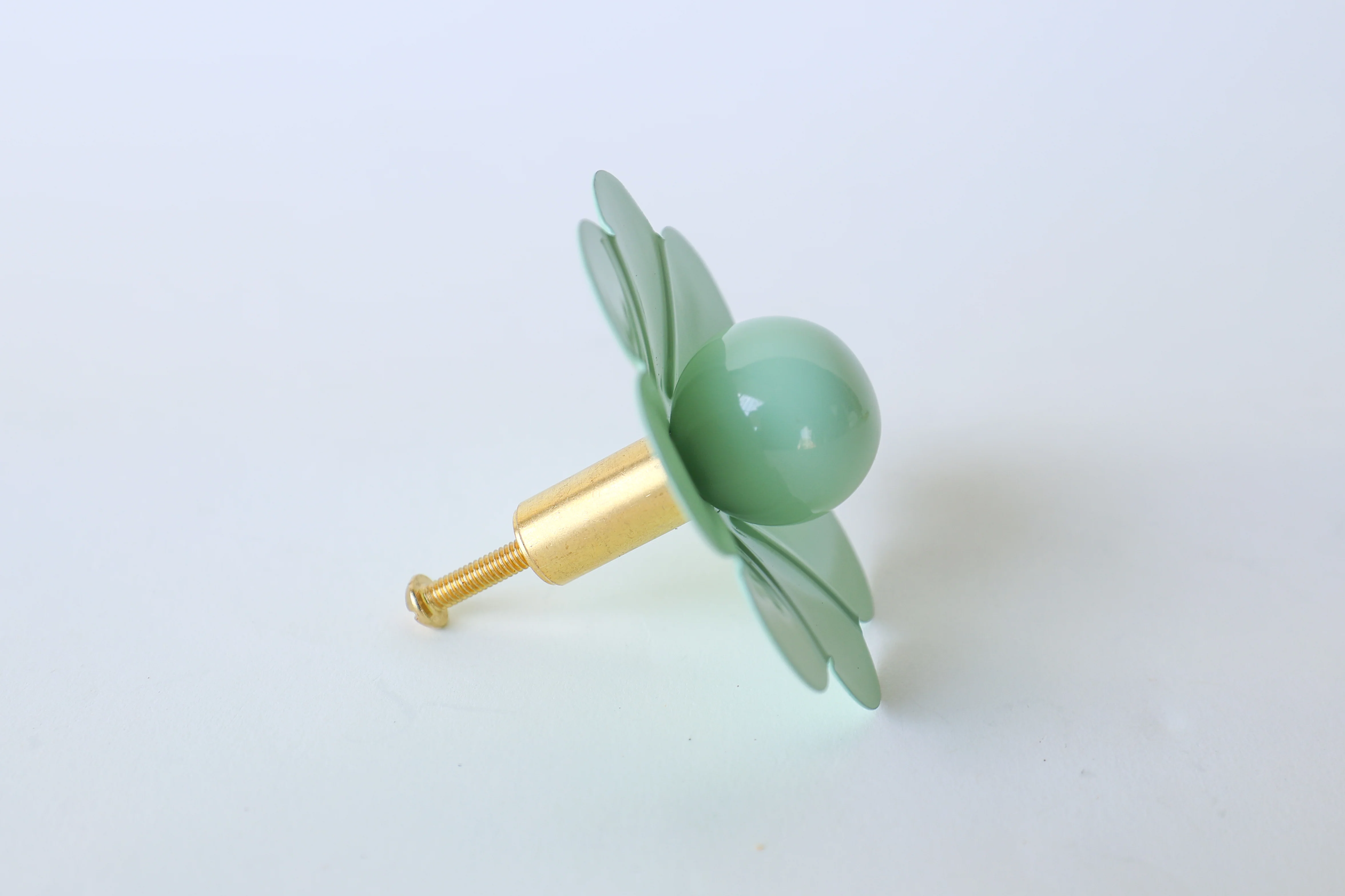 Solid Color Daisy Drawer Pull with a Ball - Image 21