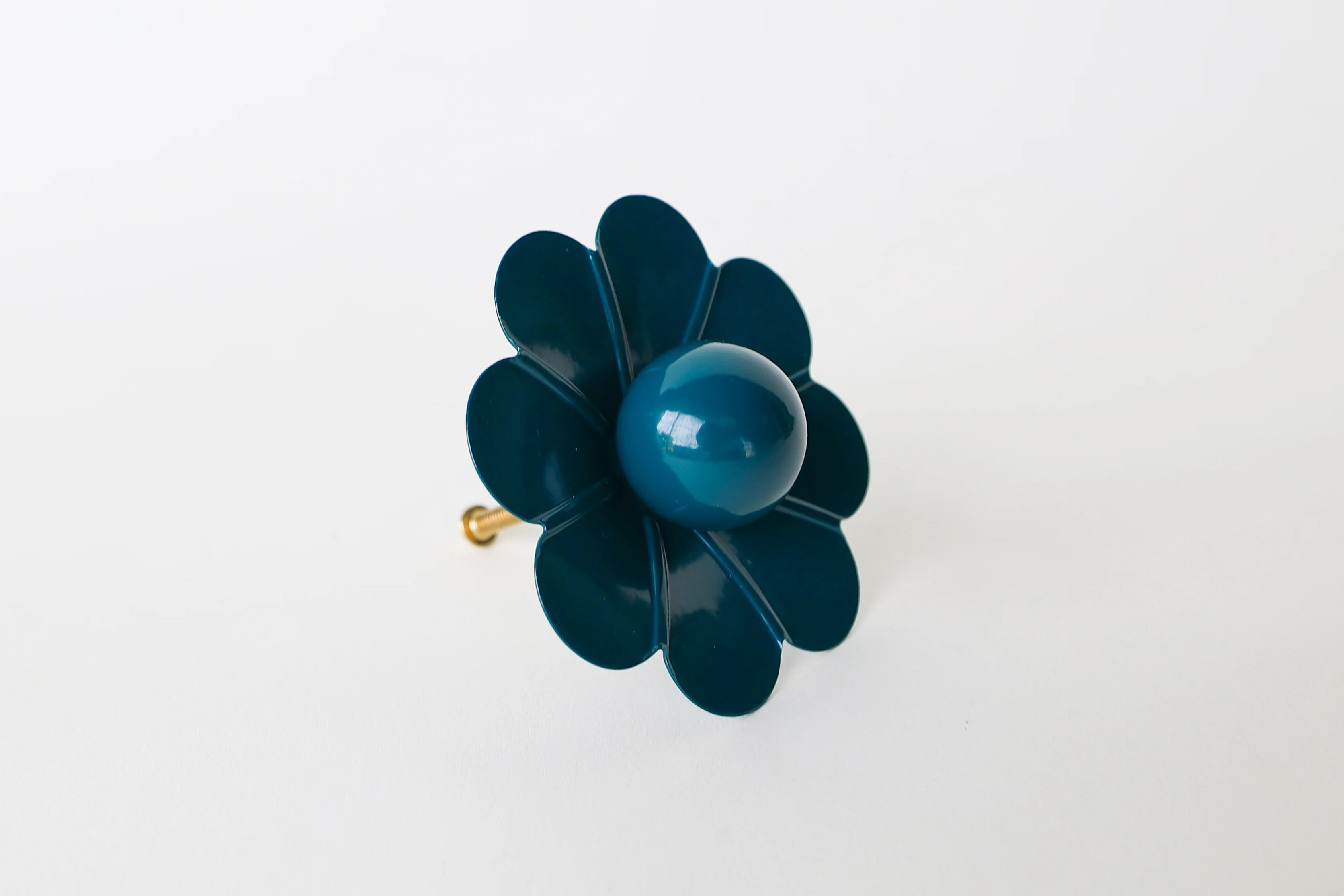 Solid Color Daisy Drawer Pull with a Ball - Image 22